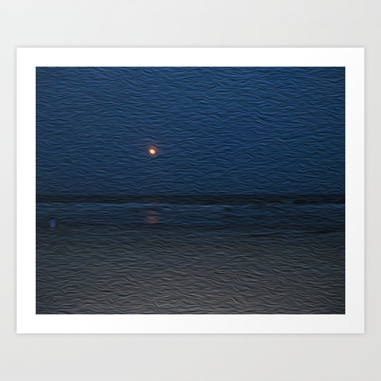 Yellow Moon Art Print
