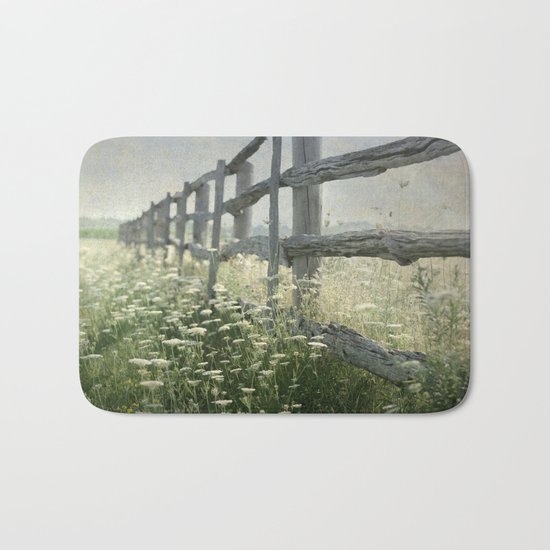 Rustic Fence Bath Mat