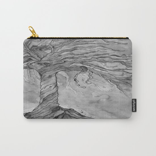 Tree of Life (Grey Scale) Carry-All Pouch