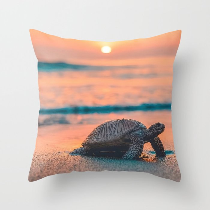 Sea turtle outlet throw pillow