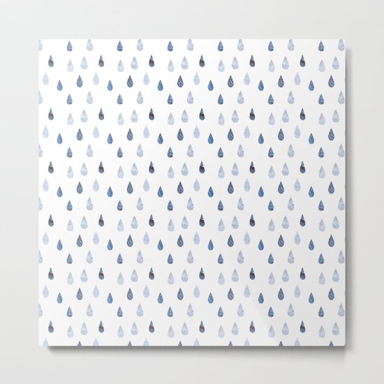 Rain drops Metal Print