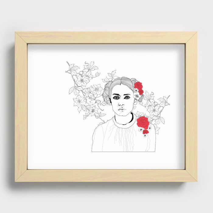 The Girl Recessed Framed Print