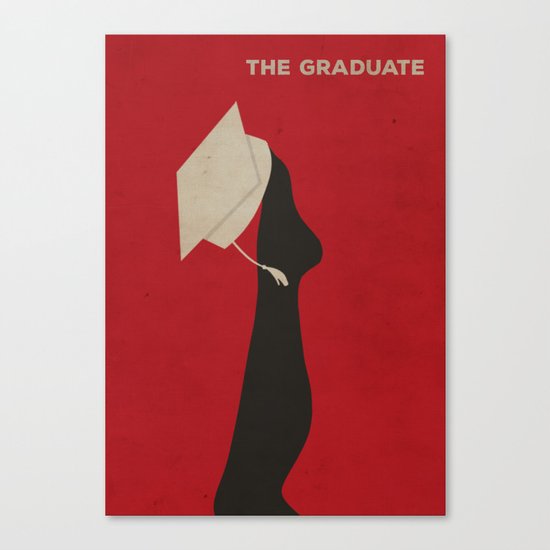 The Graduate Minimalist Poster Canvas Print