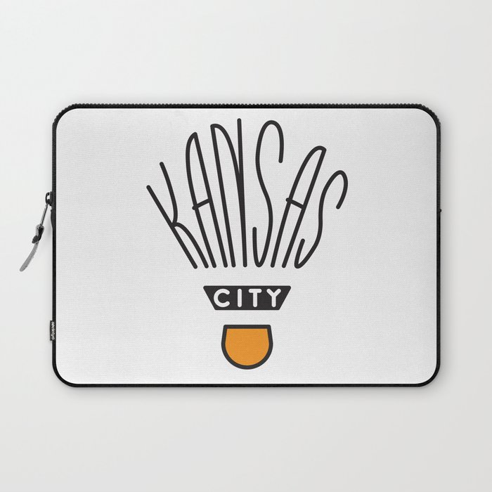 Kansas City Shuttlecock Type Laptop Sleeve