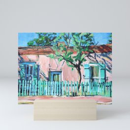 Canyon Road House, Santa Fe Mini Art Print