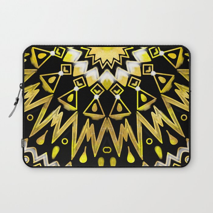 Golden Star Mandala Laptop Sleeve