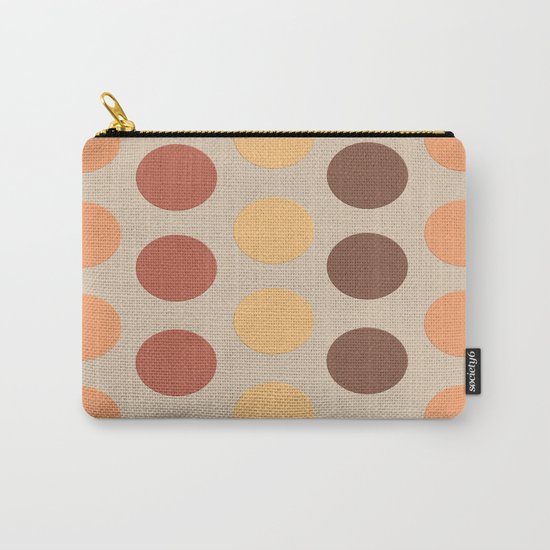 Autumn Polka Dots Carry-All Pouch