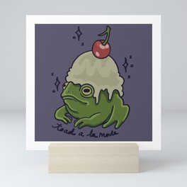 Toad à la Mode Mini Art Print