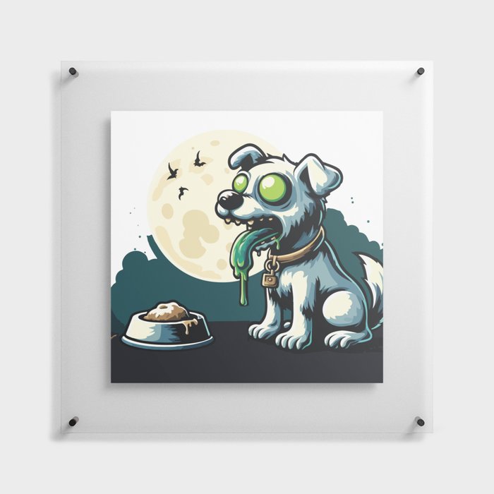 Zombie dog Floating Acrylic Print