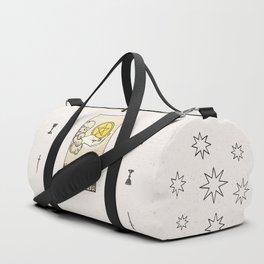 ACE OF PENTACLES / WHITE Duffle Bag