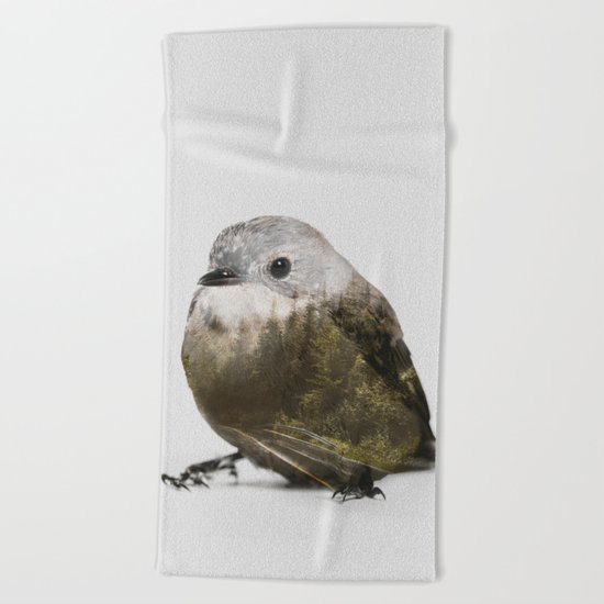 bird 3 Beach Towel
