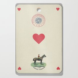 Vintage Playing Card - Ace of Hearts, 19th Century Cutting Board