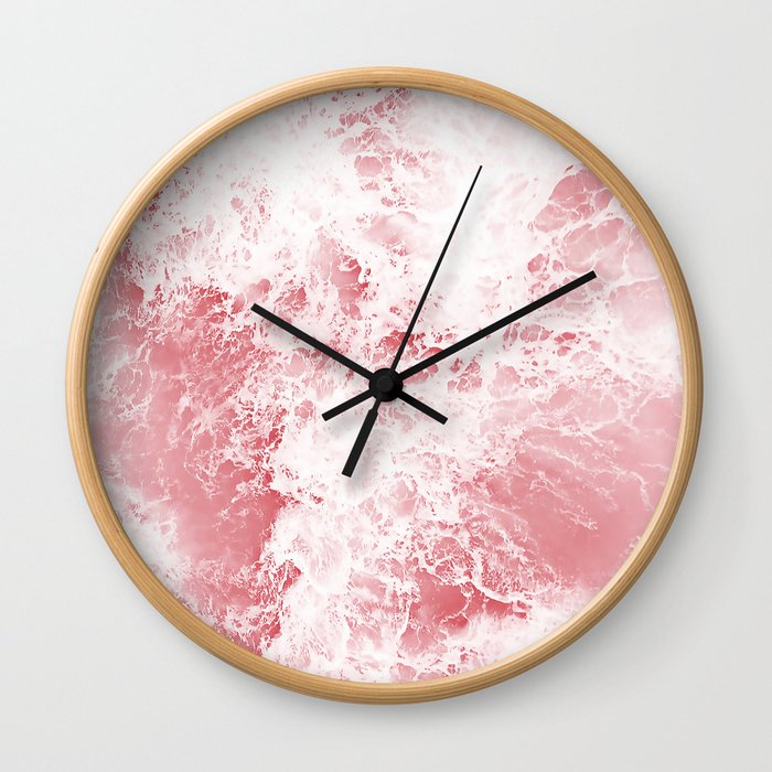 pink ocean Wall Clock