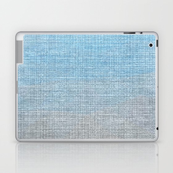 Rustic Farmhouse Country Cloth Blue Laptop & iPad Skin