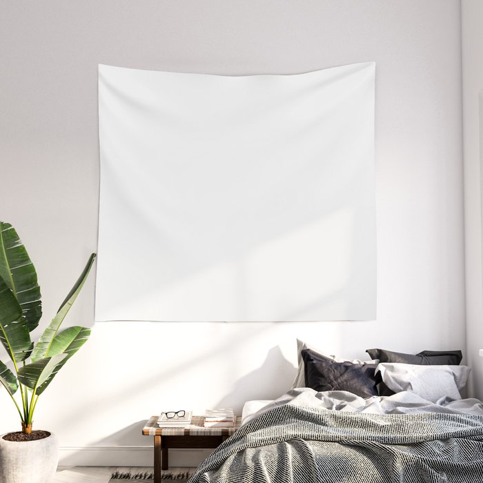 Pure White Wall Tapestry by The Black Emporium Society6