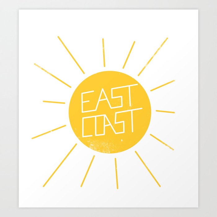 East Coast Sun Art Print