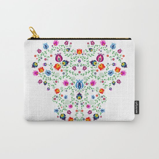 Folk Pattern #3 Carry-All Pouch