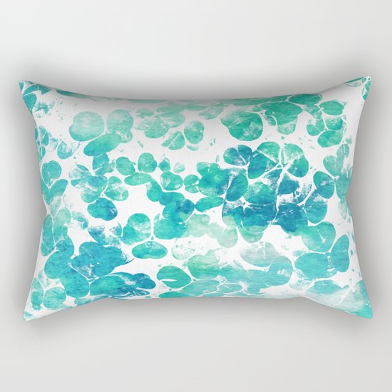 Clover Watercolor #society6 #decor #buyart Rectangular Pillow