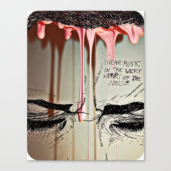 My Music Is Where I'd Like you Touch Canvas Print