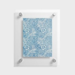 William Morris. Blue Marigold. Floating Acrylic Print