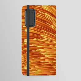 Abstract 3D visualization of a geometric low-poly golden surface. 3d ing illustration. Sci-fi creative futuristic background.  Android Wallet Case