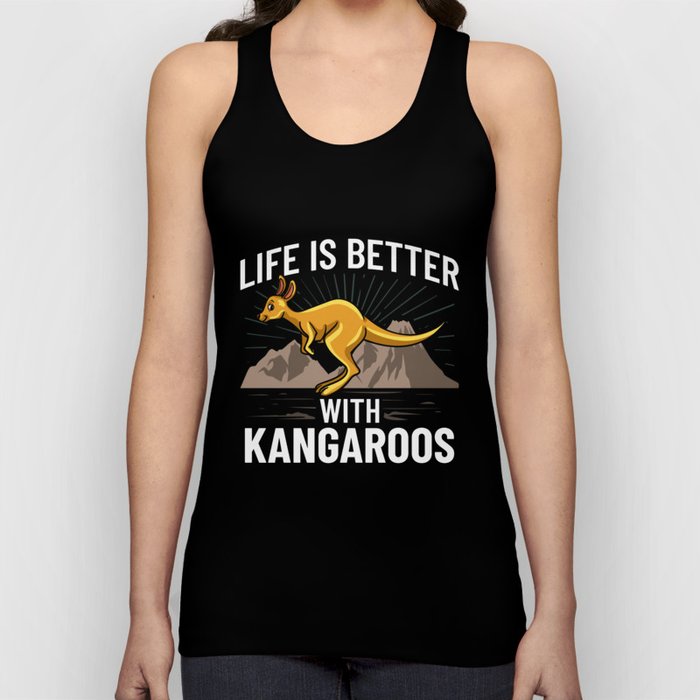 Kangaroo Red Australia Animal Funny Tank Top