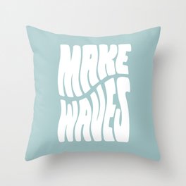 Make Waves Throw Pillow