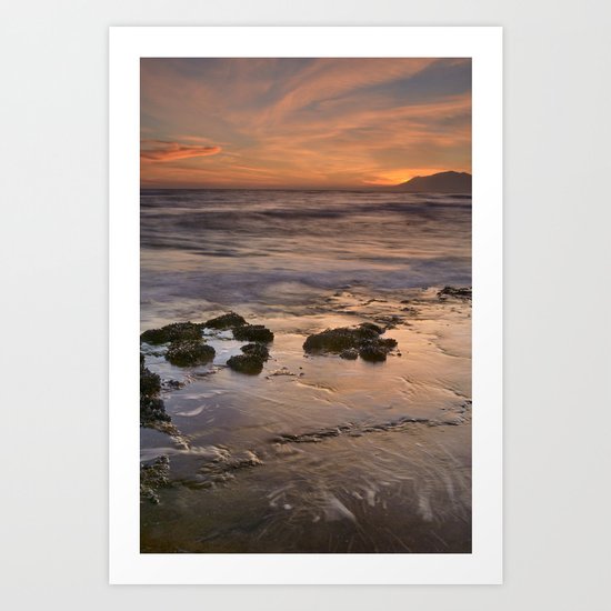 Beautiful red sunset Art Print