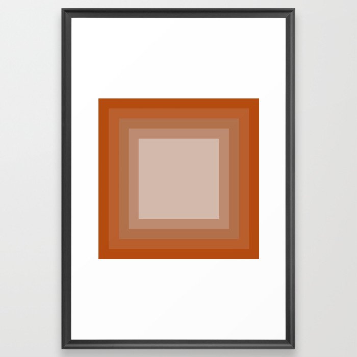 Orange Gradient Framed Art Print