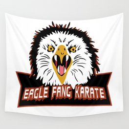Eagle Fang Karate Logo Wall Tapestry | Red, Funny, Graphicdesign, Logo, Eagle, Fang, Cobra, Tv, Karate, Sport 