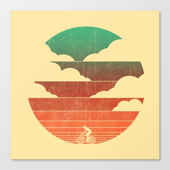 Go West (cycling edition) Canvas Print