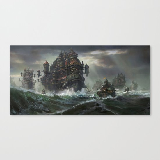 Kodran Migrant fleet Canvas Print