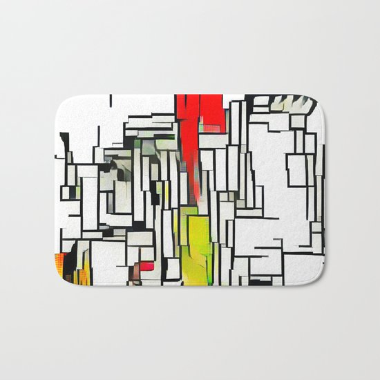 City in the summer Bath Mat
