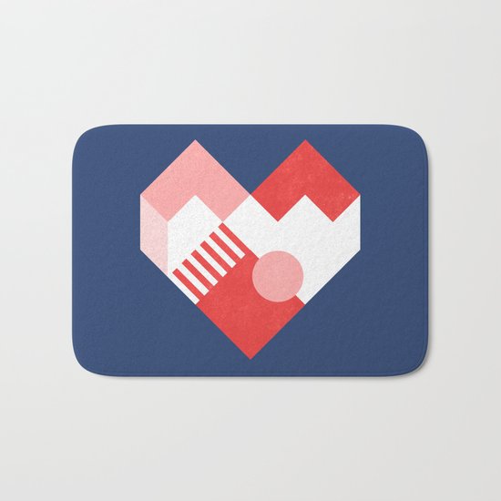Heart II Bath Mat