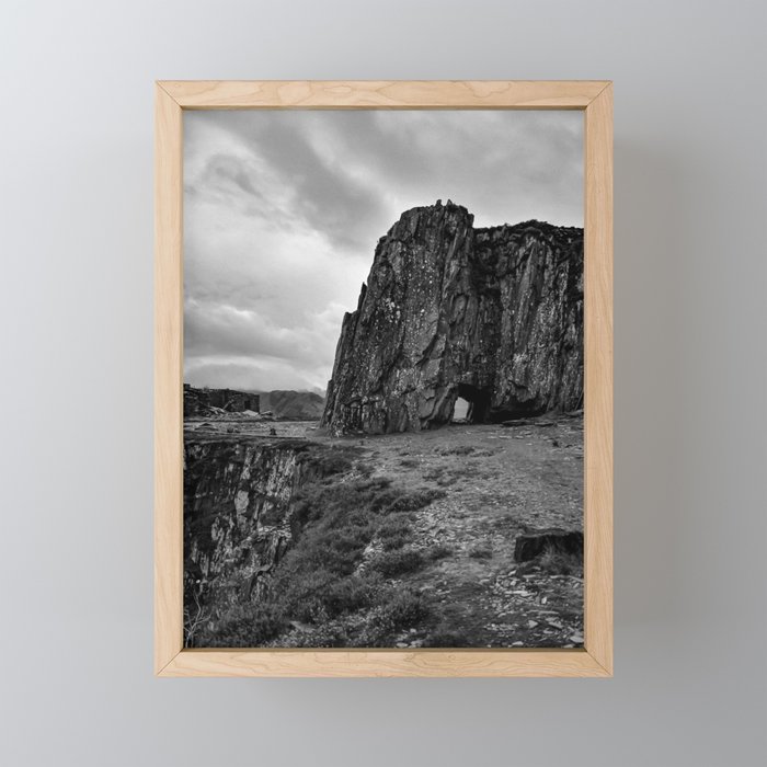 Welsh Slate Mine Framed Mini Art Print