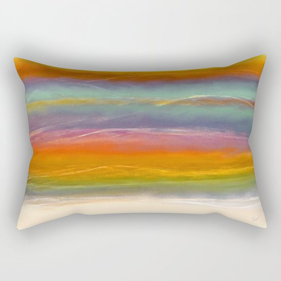 Beautiful Mountains Abstract Landscape 16 Rectangular Pillow