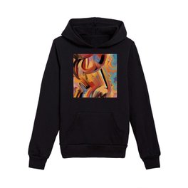 Sacred Fire Dream Abstract Art by Emmanuel Signorino Kids Pullover Hoodie