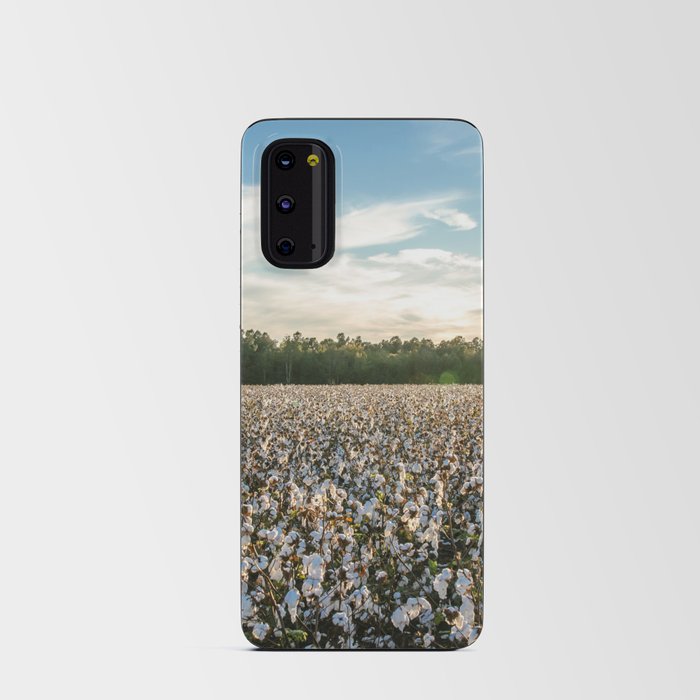 Cotton Field during Sunset Android Card Case