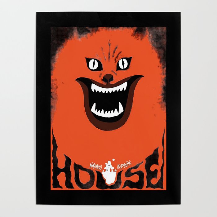 Hausu (ハウス) Retro Japanese Horror Movie Poster
