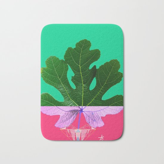 Fig Leaf Diamond Christmas - Other Half and Half Bath Mat