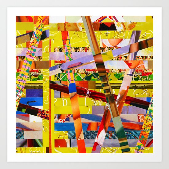 Jay (stripes 10) Art Print