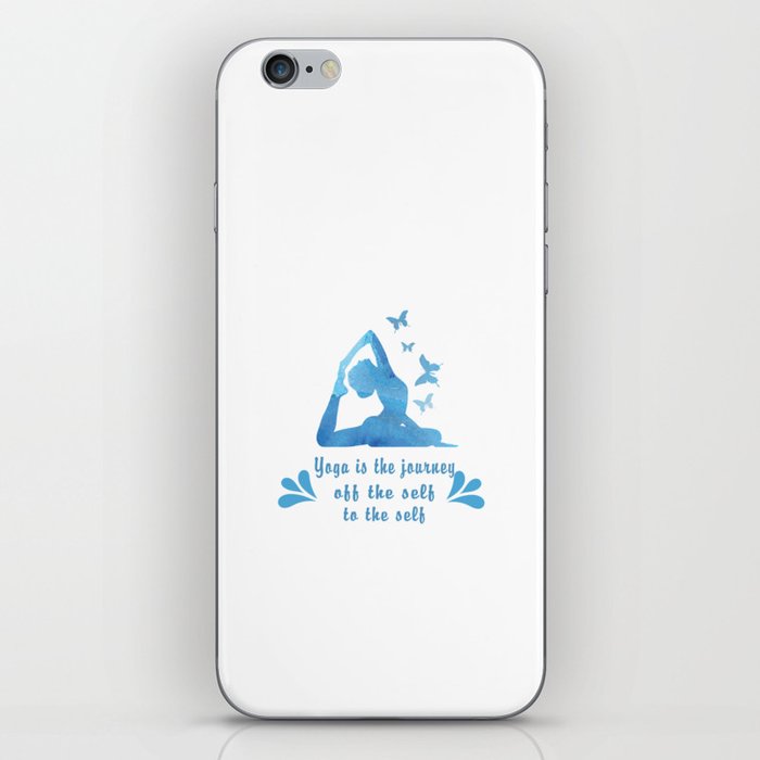 Yoga is the journey iPhone Skin