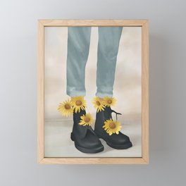 My Boots Framed Mini Art Print