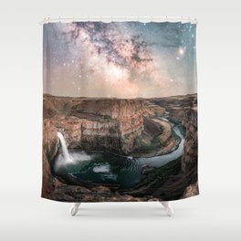 Canyon Milky Way Stars Shower Curtain