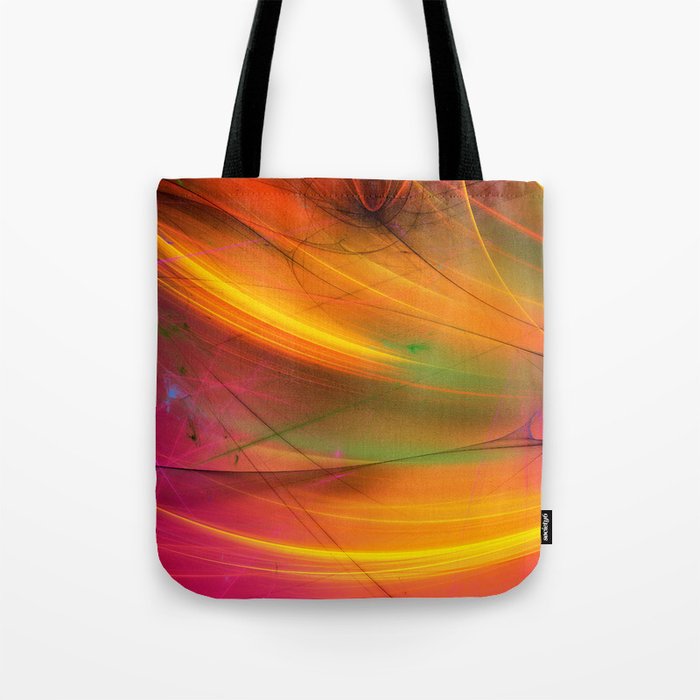 yellow abstract fractal background 3d rendering Tote Bag