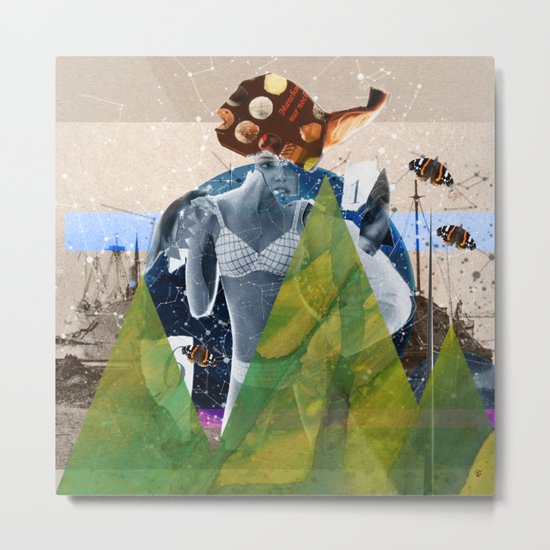 Build a Woman - Cut and Glue · The Chocolate Dream Queen Metal Print