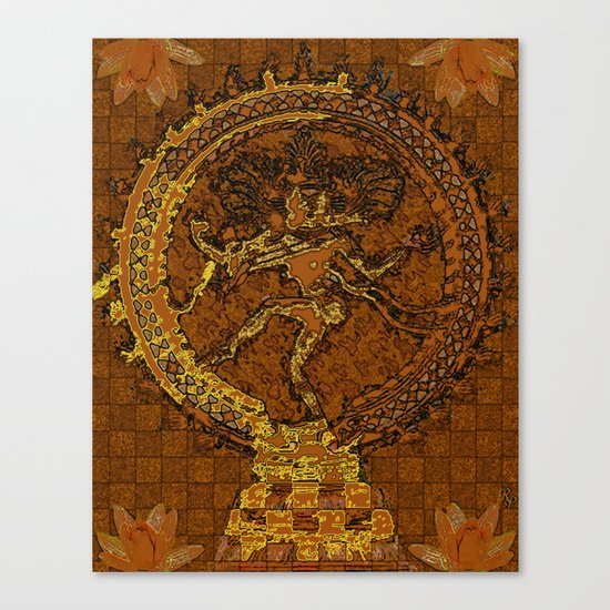 Shiva Mosaic Canvas Print