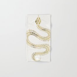 Snake Skeleton – Gold Hand & Bath Towel