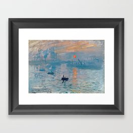 Claude Monet Impression Sunrise Framed Art Print