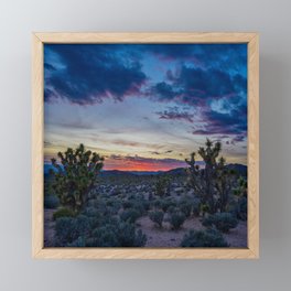 Sunset 0751 - Spring in Nevada Desert Framed Mini Art Print